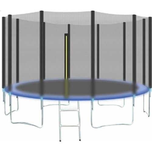 Trampoline Safety Protection Net Replacement Indoor And Outdoor Jumping Bed Anti-fall PE Fence Accessories 6/12 Poles Safety Net