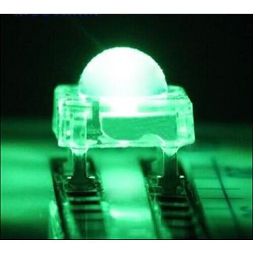 GREEN LED F5 piranha lamp beads 5mm round head super bright led Light Emitting Diode 1000pcs