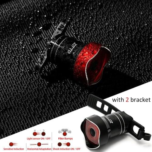 Ztto bicycle tail light intelligent tail light brake induction lamp night riding road car USB charging riding accessories