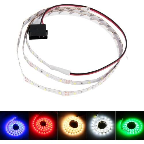 1Pcs 30/50/100cm LED Strip Light Flexible Strip Light Lamp For PC Computer Case DC 12V Background Light Computer Accessories