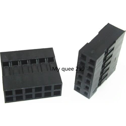 1000pcs/lot 2x6Pin Dupont Shell /plug,Double, jumper Wire Cable Dupont Housing Pin, Pitch:2.54MM/0.1inch MZSMDZ09