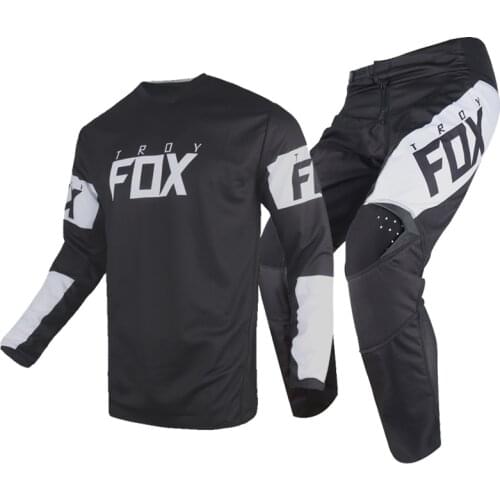 2021 MX UTV 180 Revn MX Black White Gear Set Motorcycle Motocross Racing DH MTB Enduro Bike ATV UTB Jersey Pants Combo