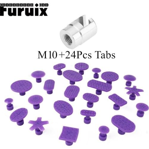 Car Aluminum Alloy Dent Repair Puller Head Adapter Screw Tips for Slide Hammer and Pulling Tab M10 Glue Tabs