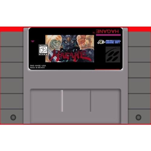 Hagane 16 bit Big Gray Game Card For USA NTSC Game Player