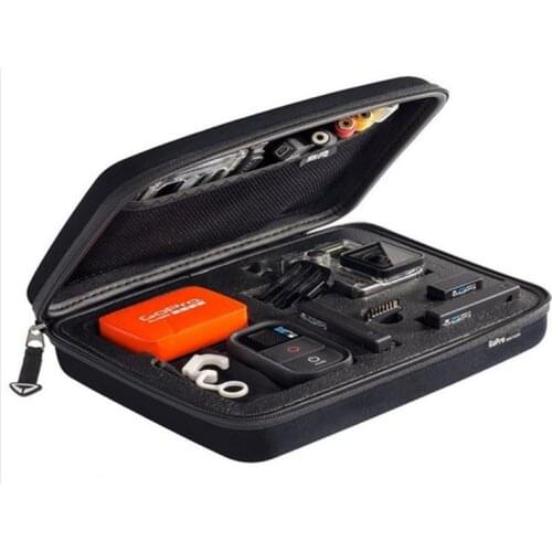 Black Portable Storage Small EVA Action Camera Case For GoPro Hero 5/3+/3 hero4 Protective Accessories Camera Bag 2 Size Handbag