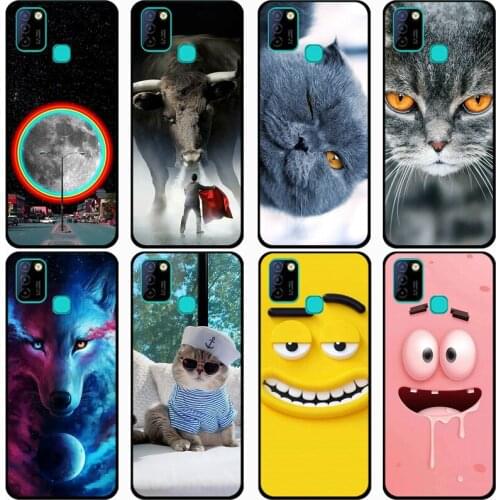 For Infinix Hot 10 for Hot 10 Play 2021 Case Rose Cute Patterned Cover Soft Silicon Phone Case for Hot 10 Lite X657 Top Quality