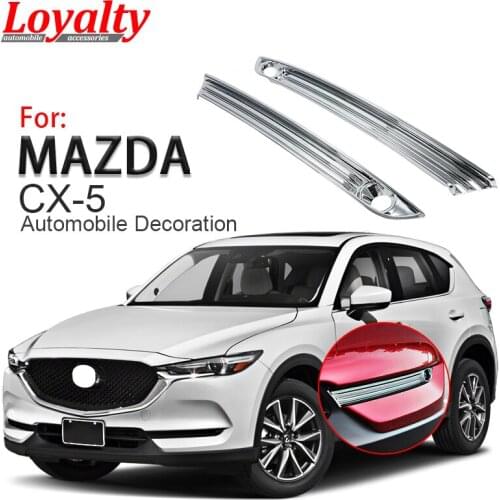 Loyalty for Mazda CX5 CX-5 2017 2018 Front Fog Light Lamp Cover Trim ABS Chrome Car Accessories Auto Styling