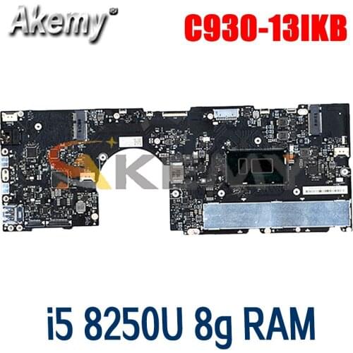 EYG70 NM-B741 for Lenovo Yoga C930-13IKB laptop motherboard CPU i5 8250U 8g RAM 5B20S72099 has been fully tested Ok Mainboard