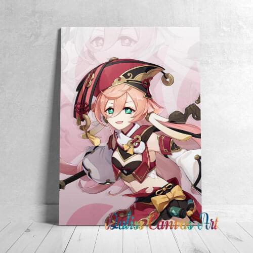 Canvas Anime girl Yanfei Pictures Home Decoration Manga Paintings Poster HD Prints Wall Art Modular Living Room Framed