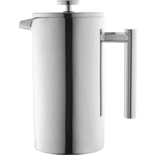 French Press Coffee Maker Stainless Steel Coffee Percolator Pot,Double Wall & Large Capacity Manual Cafetiere Coffee Containers