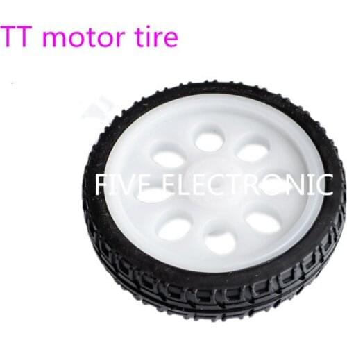 DIY wheel robot TT motor tire, Robot smart car platform car electronic design toy 521