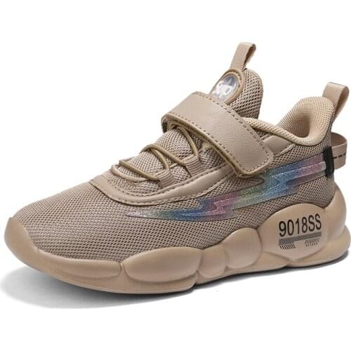 Boys Sneakers Children Casual Shoes For Kids Sneakers Girls Shoes Breathable Mesh Footwear Running Fashion Rubber Hook&Loop