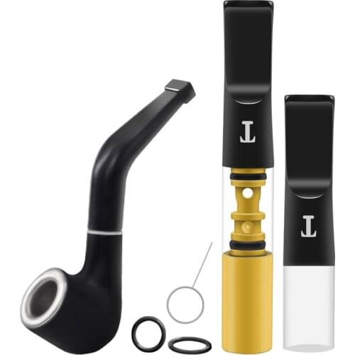 Mini Heathy Filter Washable Mouthpiece Smoking Pipe Nicotine Reduce Tar Smoke Tobacco Filter Cigarette Holder Reusable Set