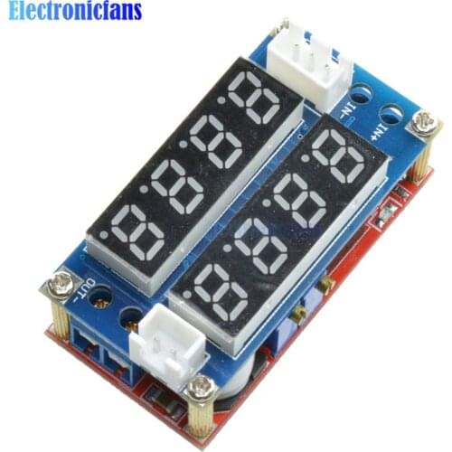 2 in 1 XL4015 5A Adjustable Power CC/CV Step-down Charge Module LED Driver Voltmeter Ammeter Constant current constant voltage