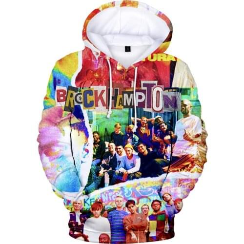 Personality New Brockhampton 3D Hoodie Men/women Hoodies Sweatshirts Cartoons Fashion Design Long Sleeve Hip Hop Print Clothes