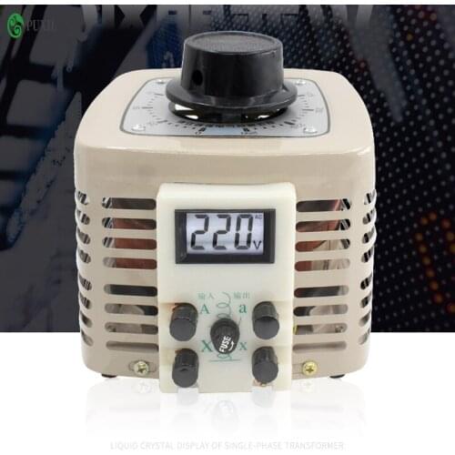 Voltage regulator household 220V single-phase 0-250v AC TDGC2-500W autotransformer 5kw voltage regulating digital display