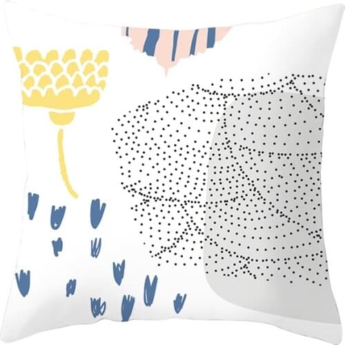 Scandinavian style simple art geometric printing pillowcase creative geometric polyester pillowcase cushion cover pillowcase