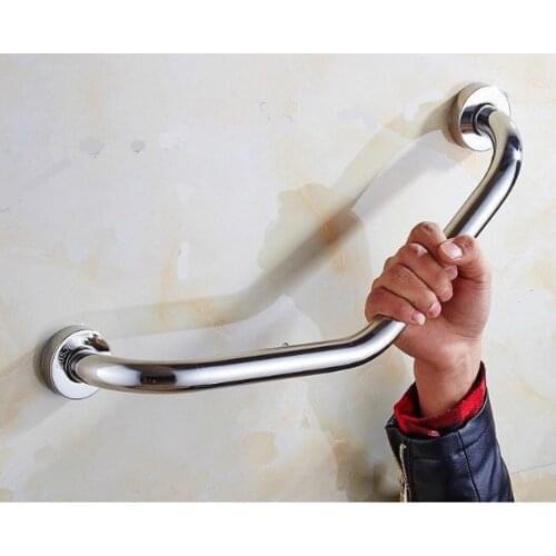 Stainless Steel Bathroom Shower Toilet Bath Grab Bar Safety Handrail Hand Grip Rail Set