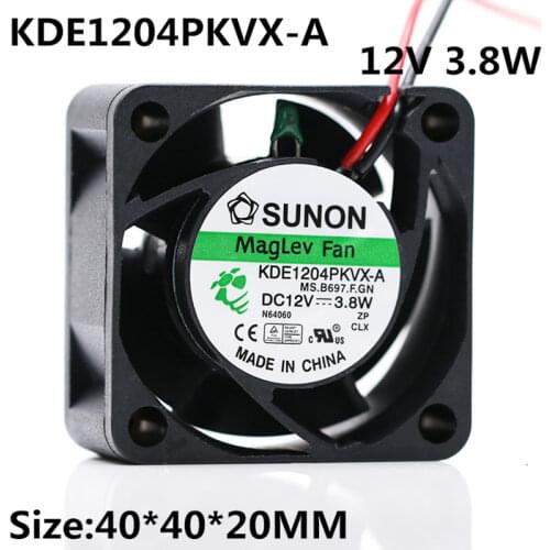 KDE1204PKVX-A 4020 12v 3.8W switch fan power supply fan