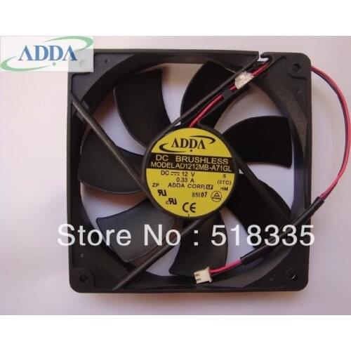 FOR ADDA AD1212MB-A71GL 120*120*25mm 12cm 129mm 2,050rpm 80.5CFM chassis mute power dedicated cooling fan