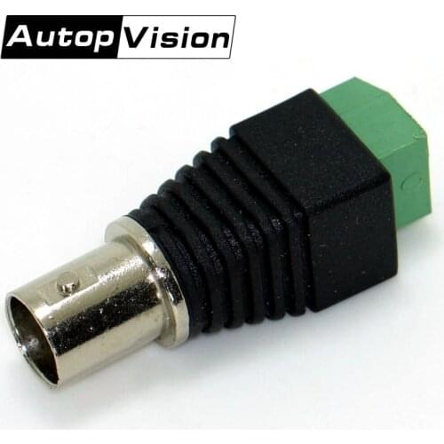 Free DHL 500pcs Cat5 to BNC Female Connector Coax for CCTV Camera BNC UTP Video Balun Connector Adapter BNC Plug For CCTV System