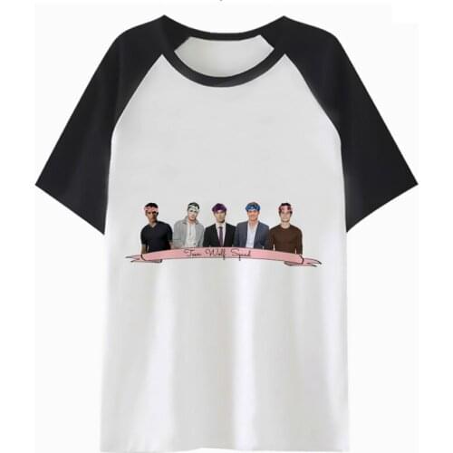 Teen Wolf Squad t shirt women clothing femme harajuku t-shirt cartoon tshirt graphic tops female tee kawaii K2984