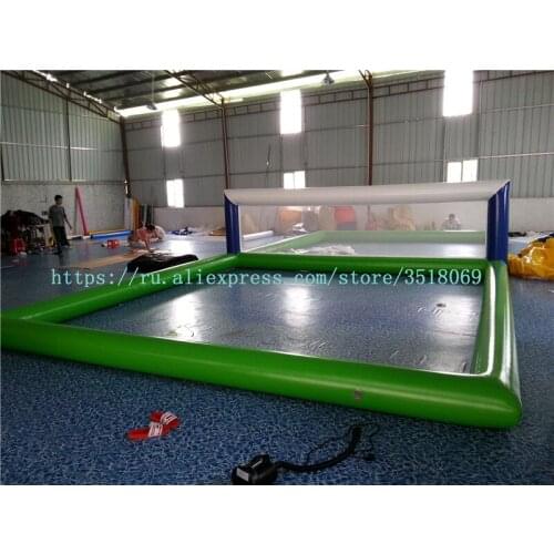 Sell outdoor water recreation equipment, water inflatable volleyball court, water volleyball arena