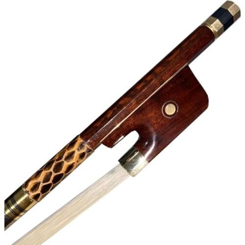 Snakewood Cello Bow 4/4 Cello Bow With Snakewood Frog Snakewood Frog Gold Mounted Cello Bow