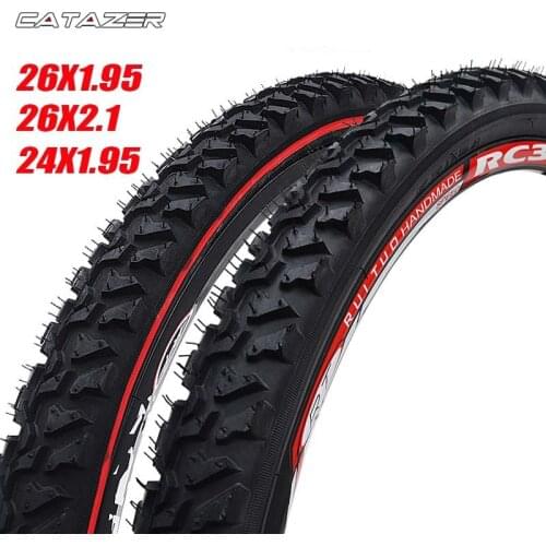 Bicycle Tires 26 2.125 MTB 26 Inch 24 Inch 1.95 Wire Bead Tyres Mountain Bike Tire Large Tread Strong Grip Cross-country
