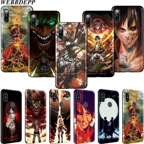 WEBBEDEPP Attack On Titan art Soft TPU Case for Redmi Note 4 S2 4A 4X 5 5A 6 6A 7 8 Go Pro Plus Prime