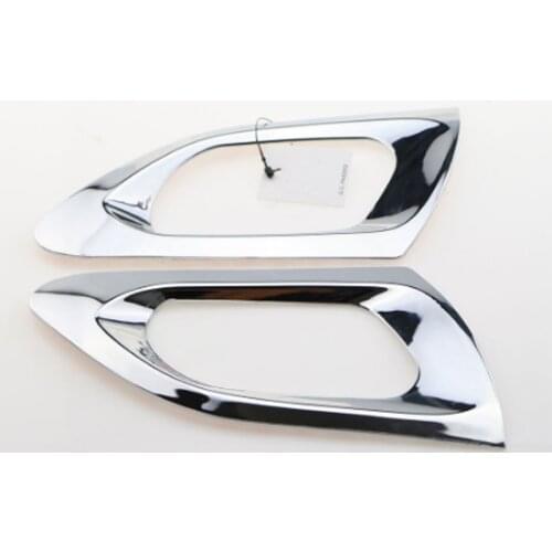 Foal Burning 4Pcs Car Chrome Inner Door Handle Trim Door Bowl Cover Sticker for Peugeot 2008 2014 - 2017 Auto Accessories