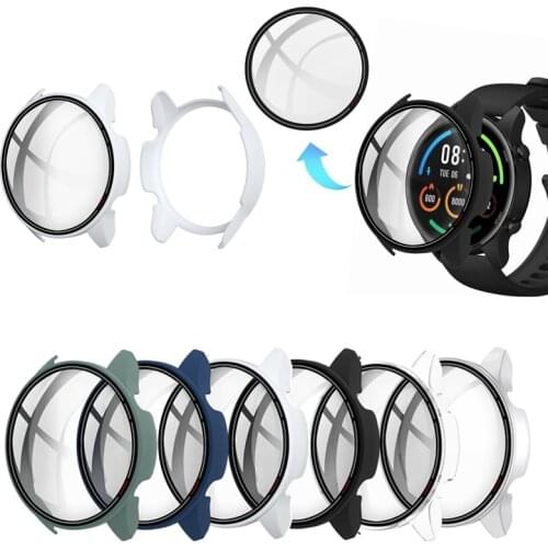 Hard Edge Screen Glass Protector Case Shell Frame For Xiaomi Mi Watch Color Sports Version Smart Watch Protective Bumper Cover