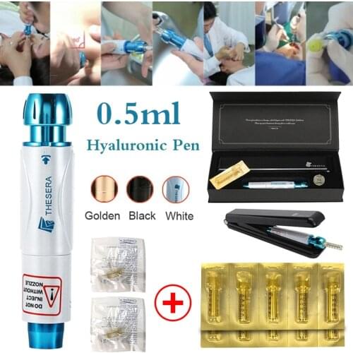 0.5ml High Pressure Hyaluronic Acid Pen High Density Metal for Anti Wrinkle Lifting Lip Atomizer Injection Gun Hyaluronique Pen