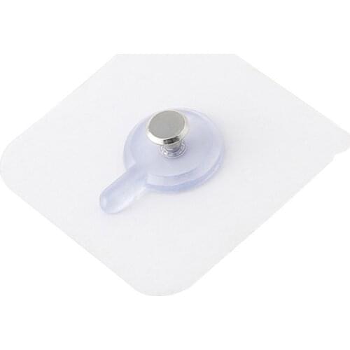 1/6/10pcs Wall-mounted Nails Hooks Kitchen Transparent Strong Adhesive Screw Wall Nail Poster Stick Bathroom PVC Wall Hooks