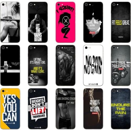 140DD Loving Bodybuilding Gym Fitness design Soft Silicone Cover Case for iphone 5 5s se 6 6s 8 plus 7 7 Plus X XS SR MAX case