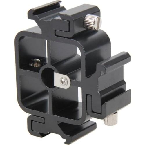 3 in 1 Triple Hot Shoe Tri-Hot Shoe Mount Adapter for Flash Holder Bracket Light Stand Umbrella Holder Bracket High Quality
