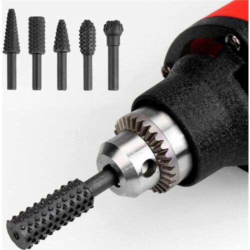 5PCS 1/4'' Drill Bit Set Cutting Tools For Woodworking Knife Wood Carving Tool