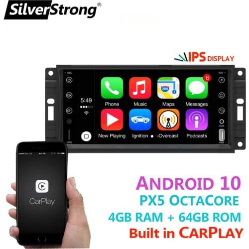 Wireless CarPlay,Auto Stereo,for Jeep Wrangler/Grand Cherokee/Compass/Commander,for Dodge,Charger,Ram Stereo,Android 10,DSP