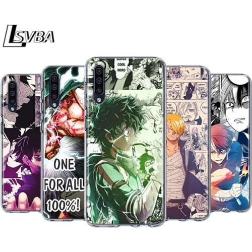 Boku no hero For Samsung Galaxy A90 A80 A70 A60 A50 A40 A30 A32 A52 A72 A02S A2 A20S A20E A10S A10E A10 Phone Case