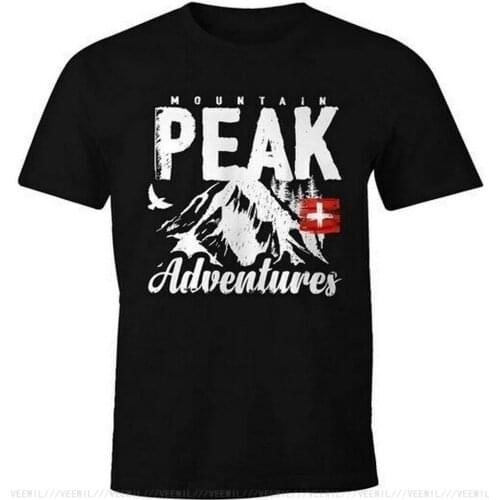 Wander Herren T-Shirt Mountain Adventures Cotton Casual Plus Size Tee Shirt