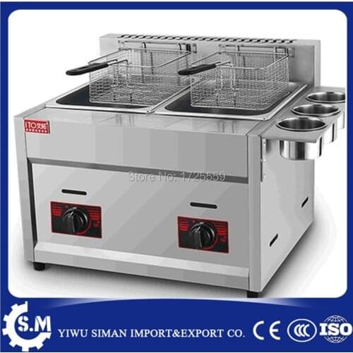 12L homeuse gas deep fryer stainless steel material LPG gas deep fryer for sale