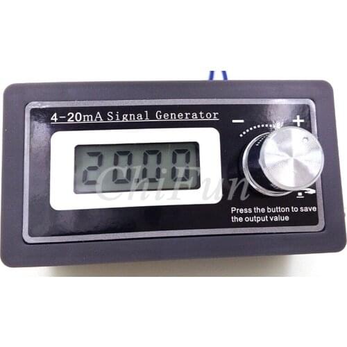English versions 4-20mA Signal Generator Current Transducer Load Tester PLC Instrument LCD Two Wire Output