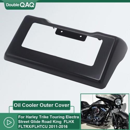 Chrome Oil Cooler Outer Cover Kit For Harley Trike Touring Electra Street Glide Road King FLHX FLTRX FLHTCU 2011-2016