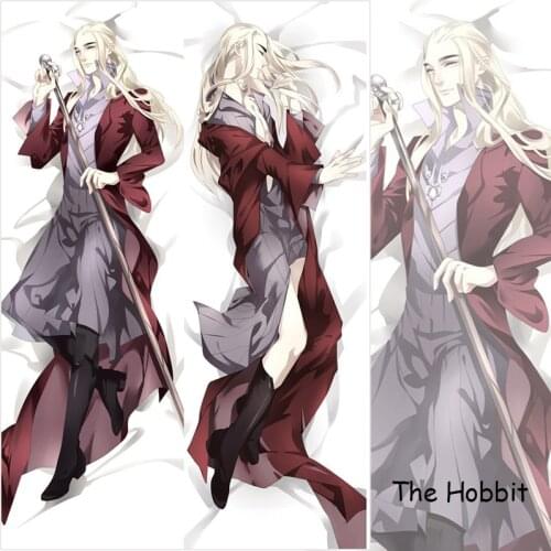 Cool Japanese Anime The Hobbit Elf Thranduil Handsome Male decorative Pillowcase Hugging Body Pillow Case Bedding