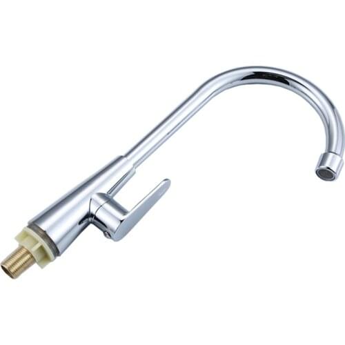 Kitchen Faucet 360 Degree Rotation Zinc Alloy Kitchen Faucet Single Handle for Kitchen Sink Mixer Tap Chrome Finish