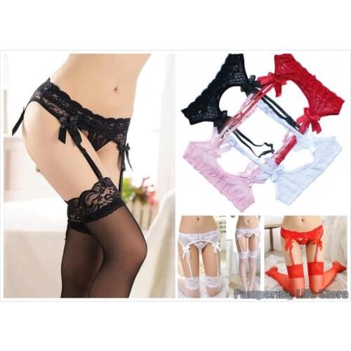 1PCS Unisex Fashion Sexy Suspenders For The Stockings Brace For Men Womens Sheer Lace Camisas Thigh-Highs Garter Belt