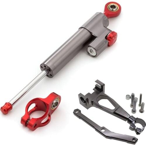Motorcycle Aluminum Steering Stabilizer Damper Mounting Bracket Set For Yamaha MT-09 MT09 2013-2015 2014 Complete Set