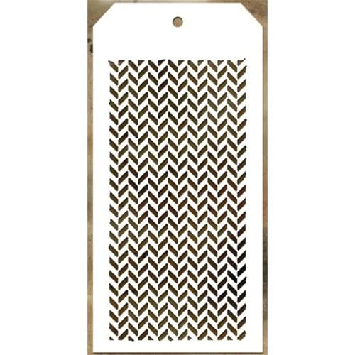 2021 New Label Tag Plastic Stencil For Craft Making Stripe Pattern Scrapbooking Background Greeting Card No Metal Cutting Dies