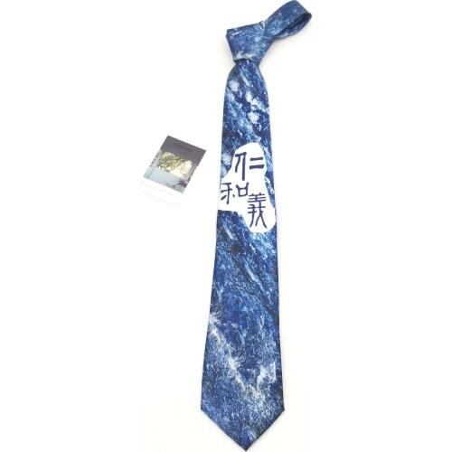 Renheyi Long Printed Tie Trendy Unique Niche 10cm Hand Fight Unisex barry wang mens neckties bowtie bolo tie for men