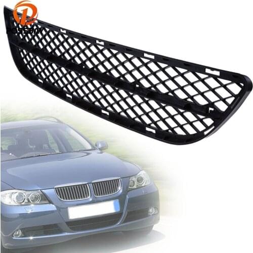 POSSBAY Black Car Front Bumper Center Lower Grill Fit For BMW 3 Series E90/E91 Sedan/Wagon Pre-facelift 2004-2008 Car Grilles
